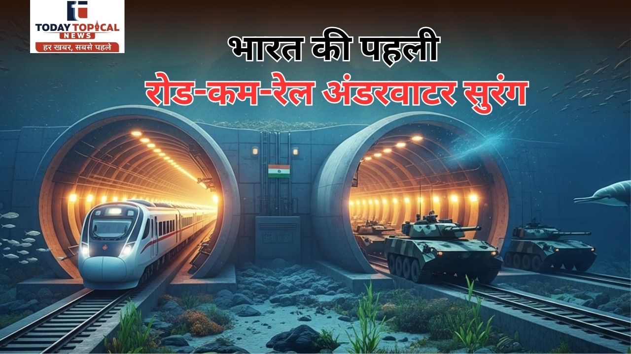 देश की पहली रोड-कम-रेल अंडरवाटर सुरंग