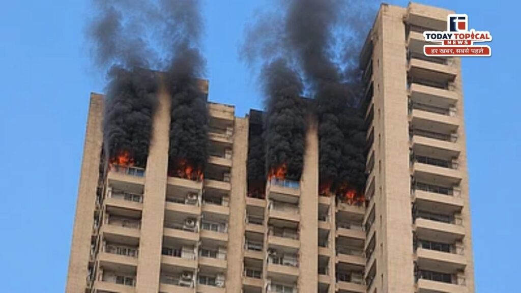 Noida Fire: 21वें फ्लोर पर मची अफरा-तफरी
