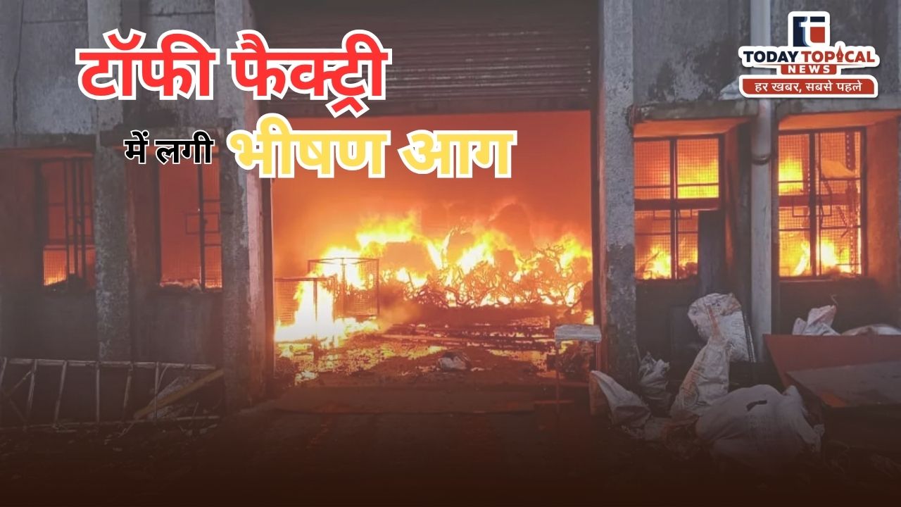 Sahibabad Fire: साहिबाबाद में टॉफी फैक्ट्री में लगी भीषण आग