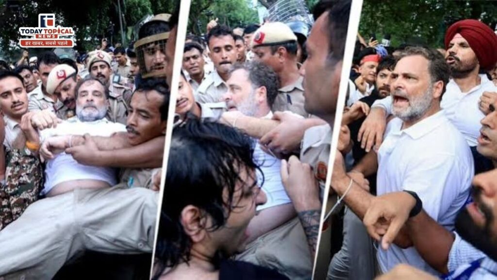 Rahul Gandhi Protest: पीएम आवास के पास राहुल गांधी का धरना
