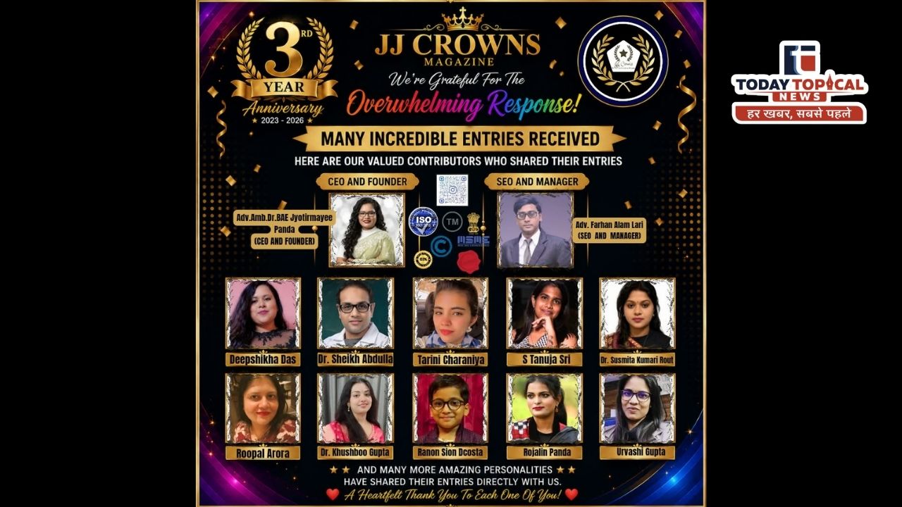JJ Crowns 3rd Anniversary 2026: तीन सालों में वैश्विक पहचान की नई मिसाल बना जे जे क्राउन्स